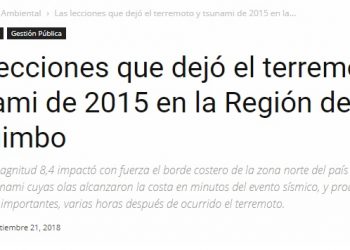 CodeXverde: Las lecciones que dejó el terremoto y tsunami de 2015 en la Región de Coquimbo