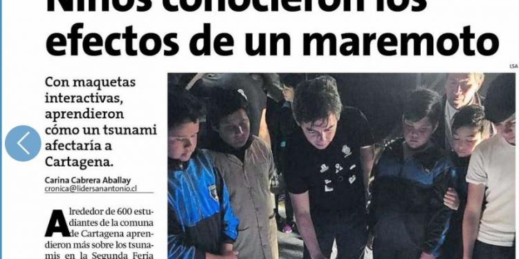 Lider San Antonio: Niños conocieron los efectos de un maremoto