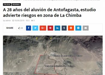 Radio Sol Antofagasta: A 28 años del aluvión de Antofagasta, estudio advierte riesgos en zona de La Chimba