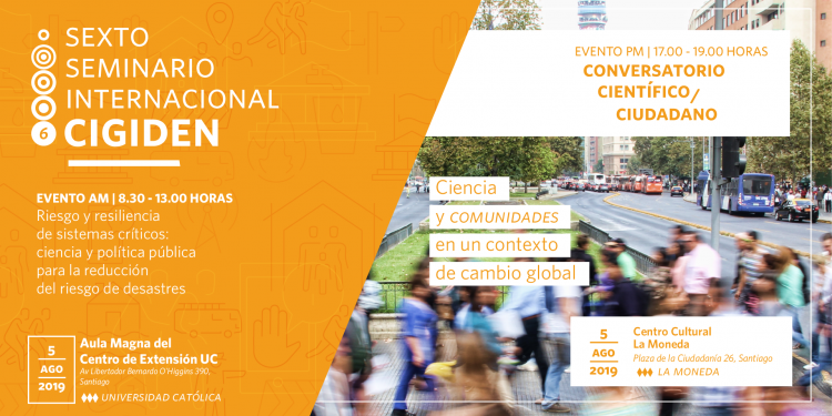 SEXTO SEMINARIO INTERNACIONAL CIGIDEN