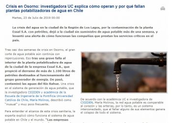 Prensa UC: Crisis en Osorno