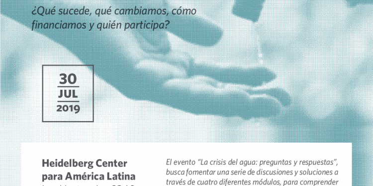 La crisis del agua en el Región Metropolitana: ¿Qué sucede, qué cambiamos, cómo financiamos y quién participa?
