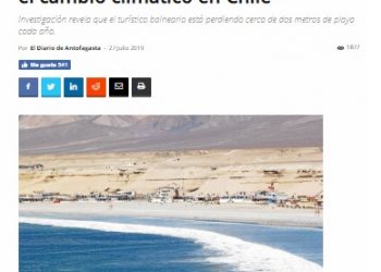 Diario Antofagasta: Hornitos es la playa más afectada por el cambio climático en Chile
