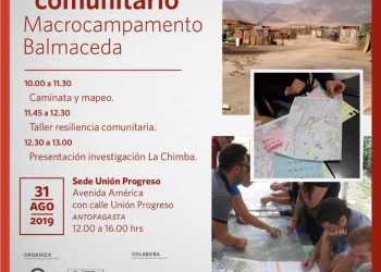 Mapeo comunitario y taller de resiliencia comunitaria frente a desastres en macrocampamento Balmaceda en Antofagasta