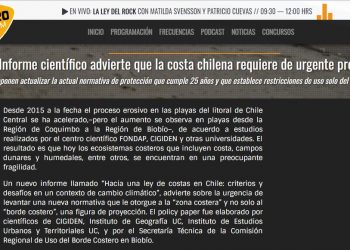 Radio Futuro: Informe advierte de urgente protección de la costa