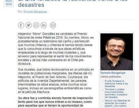 Cooperativa: El arte fortalece la resiliencia frente a los desastres