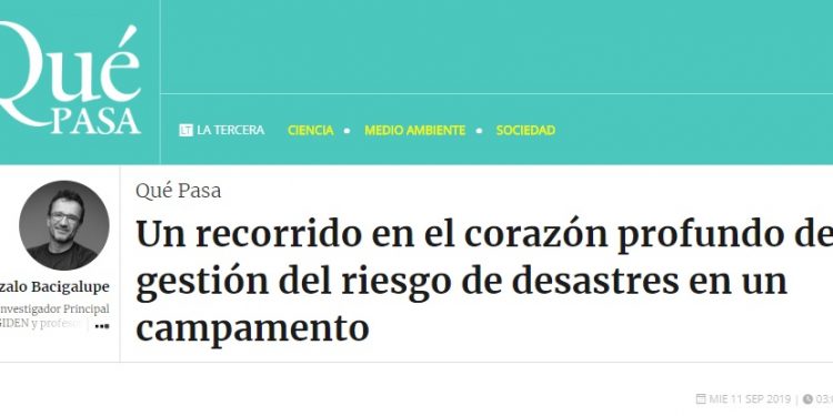Qué Pasa: Un recorrido en el corazón profundo de la gestión del riesgo de desastres en un campamento