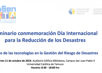 Seminario conmemoración Día Internacional para la Reducción de los Desastres