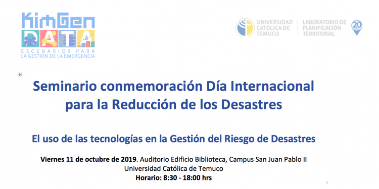 Seminario conmemoración Día Internacional para la Reducción de los Desastres