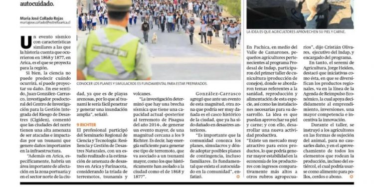 Diario La Estrella: Experto advierte efectos que tendría un gran terremoto