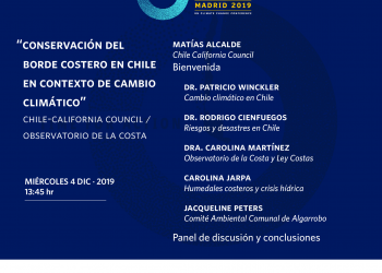 Charla: Conservación Borde Costero COP25