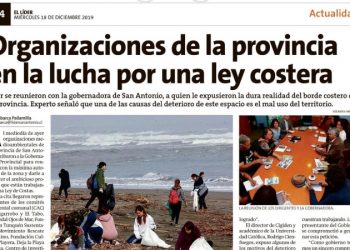 El líder de San Antonio: Organizaciones de la provincia en la lucha por una ley de costa