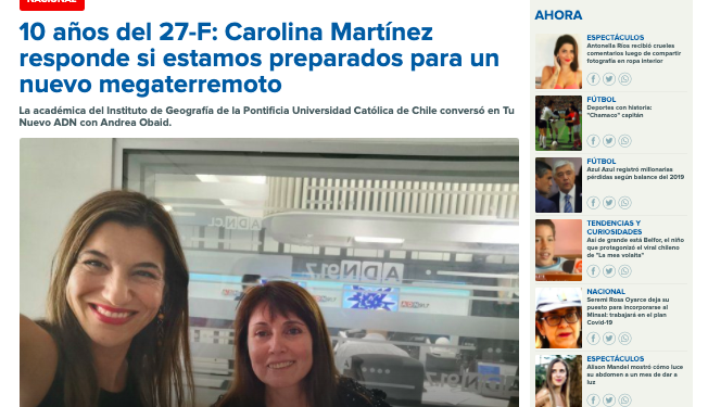 ADN Radio – 10 años del 27-F: Carolina Martínez responde si estamos preparados para un nuevo megaterremoto