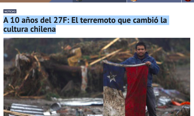 Radio Duna – A 10 años del 27F: El terremoto que cambió la cultura chilena
