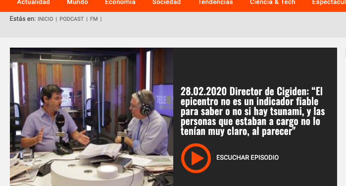 Tele13 Radio: Especial a 10 años del 27F