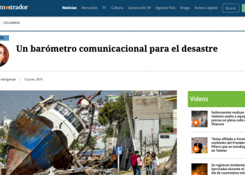 A communications barometer for disaster