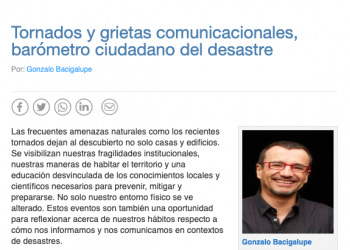 Tornadoes and communication gaps, citizen barometer for disaster