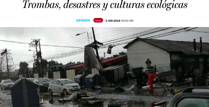 Waterspouts, disasters and ecological culture