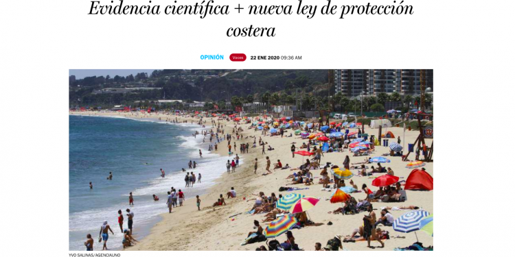 Evidencia científica + nueva ley de protección costera