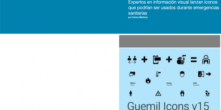 Infogate: Expertos en información visual lanzan íconos que podrían ser usados durante emergencias sanitarias