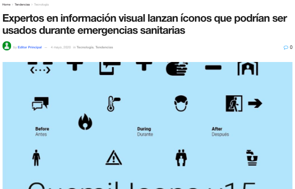 Ilustrado.cl: Expertos en información visual lanzan íconos que podrían ser usados durante emergencias sanitarias