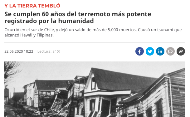 Montevideo: Se cumplen 60 años del terremoto más potente registrado por la humanidad