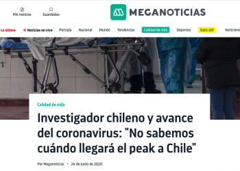 Meganoticias.cl: Investigador chileno y avance del coronavirus: «No sabemos cuándo llegará el peak a Chile»