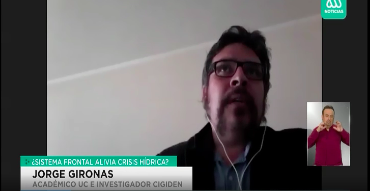 Meganoticias.cl: ¿Sistema frontal alivia crisis hídrica?