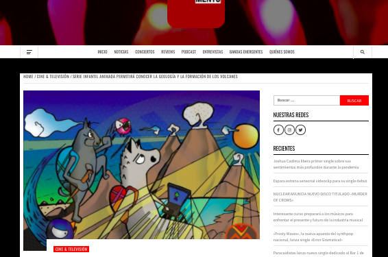 Portamento.cl: Serie Infantil Animada permitirá conocer la geología y la formación de los volcanes