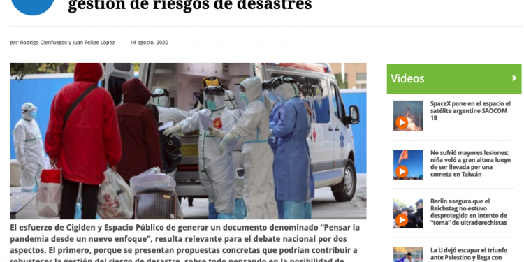 Pensar la pandemia desde un nuevo enfoque sobre la gestión de riesgos de desastres