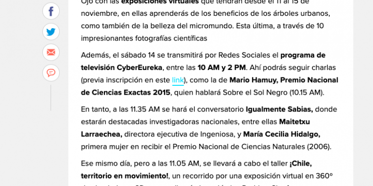 La Tercera: Gratis: El festival científico con realidad aumentada y un programa de TV