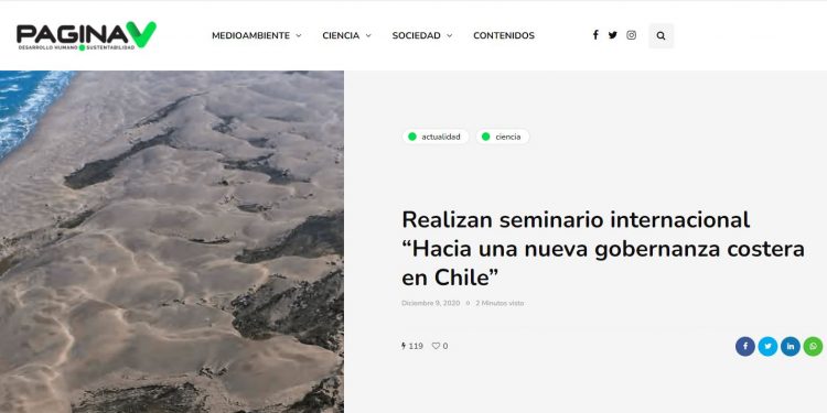 PáginaV.cl: Realizan seminario internacional “Hacia una nueva gobernanza costera en Chile”