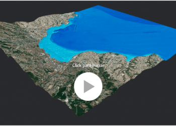 3D simulation shows how a mega earthquake and tsunami similar to that of 1730 would impact Valparaíso Bay