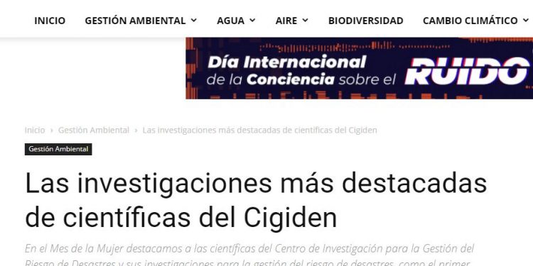 CodexVerde.cl: Las investigaciones más destacadas de científicas del Cigiden.