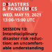 Interdisciplinary research in disaster risk reduction: an uncomfortable understanding.