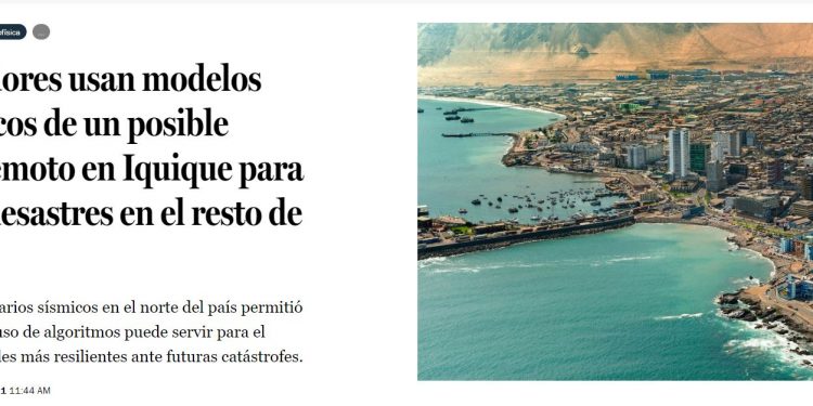 Qué Pasa: Investigadores usan modelos matemáticos de un posible megaterremoto en Iquique para prevenir desastres en el resto de Chile.