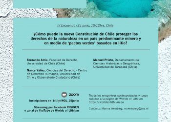 Cuarto encuentro de la Serie «Diálogos de litio. S.O.S.tenibilidad y Extractivismo en el desierto de Atacama»