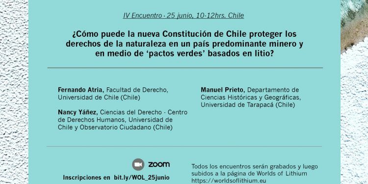 Cuarto encuentro de la Serie «Diálogos de litio. S.O.S.tenibilidad y Extractivismo en el desierto de Atacama»