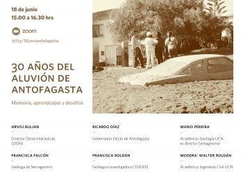 Conversatorio online:  «30 años desde el aluvión de Antofagasta: memoria, aprendizajes y desafíos»