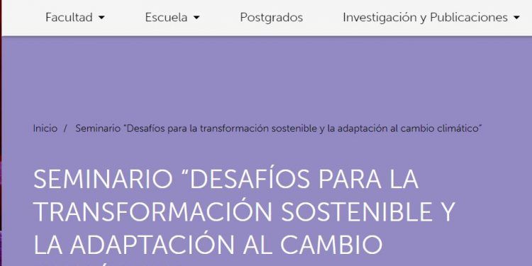 UDP.Derecho.cl – Seminario “Desafíos para la transformación sostenible y la adaptación al cambio climático”