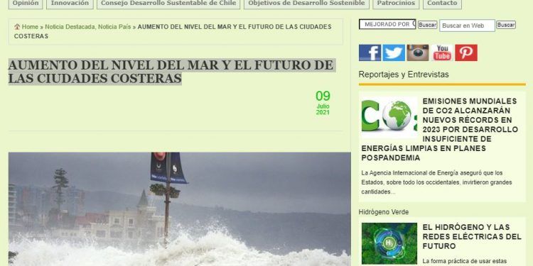 Chile Desarrollo Sustentable: Aumento del nivel del mar y el futuro de las ciudades costeras.