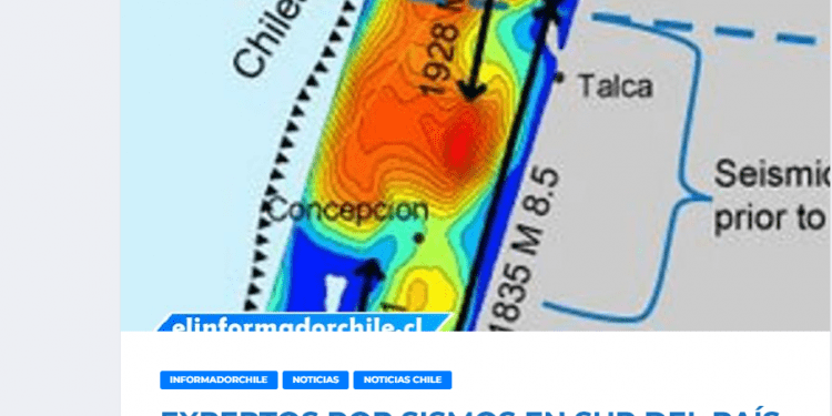 EL Informador Chile- Expertos por sismos en el sur del país: “Podría ser una réplica o el inicio de un nuevo ciclo de acoplamiento para un terremoto en el futuro”