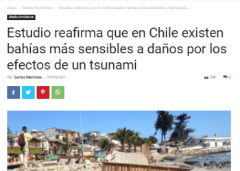 Infogate.cl: Estudio reafirma que en Chile existen bahías más sensibles a daños por los efectos de un tsunami