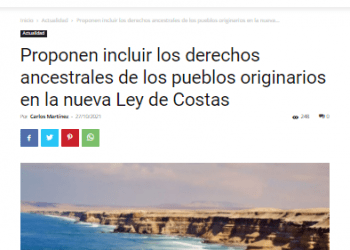 Infogate.cl: Proponen incluir los derechos ancestrales de los pueblos originarios en la nueva Ley de Costas
