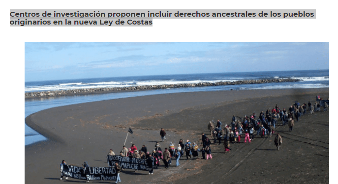 Radioudec.cl: Centros de investigación proponen incluir derechos ancestrales de los pueblos originarios en la nueva Ley de Costas