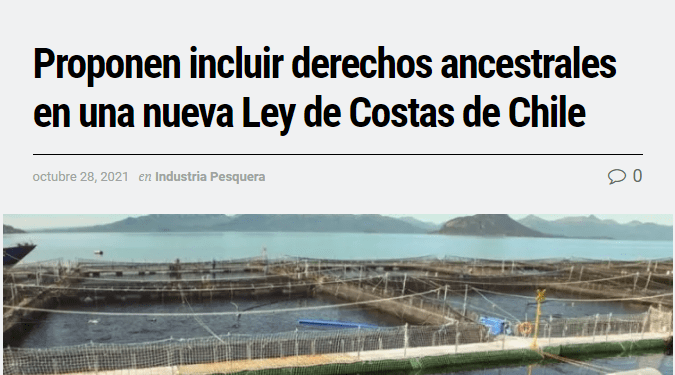 Pescaconciencia.com: Proponen incluir derechos ancestrales en una nueva Ley de Costas de Chile