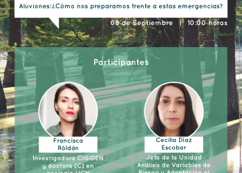 “Aluviones: ¿Cómo nos preparamos frente a estas emergencias?»,