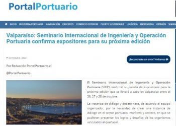 Portalportuario.cl | Valparaíso: Seminario Internacional de Ingeniería y Operación Portuaria confirma expositores para su próxima edición