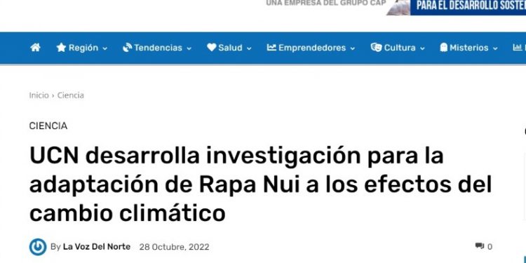 Lavozdelnorte.cl | UCN desarrolla investigación para la adaptación de Rapa Nui a los efectos del cambio climático