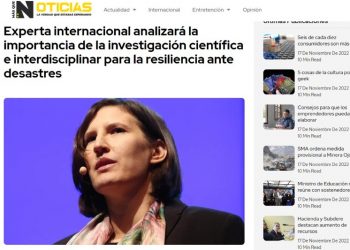 Masquenoticias.cl | Experta internacional analizará la importancia de la investigación científica e interdisciplinar para la resiliencia ante desastres